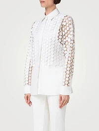 Guipure Dot Poplin Shirt