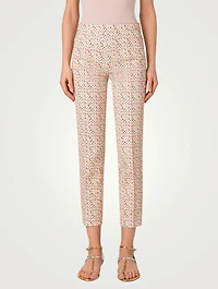 Cotton Stretch Pants Kaleidoscope Print
