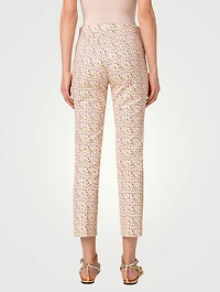 Cotton Stretch Pants Kaleidoscope Print