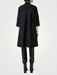 Zigzag Jacquard Shirt Dress