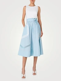 Belted Jersey Midi Dress