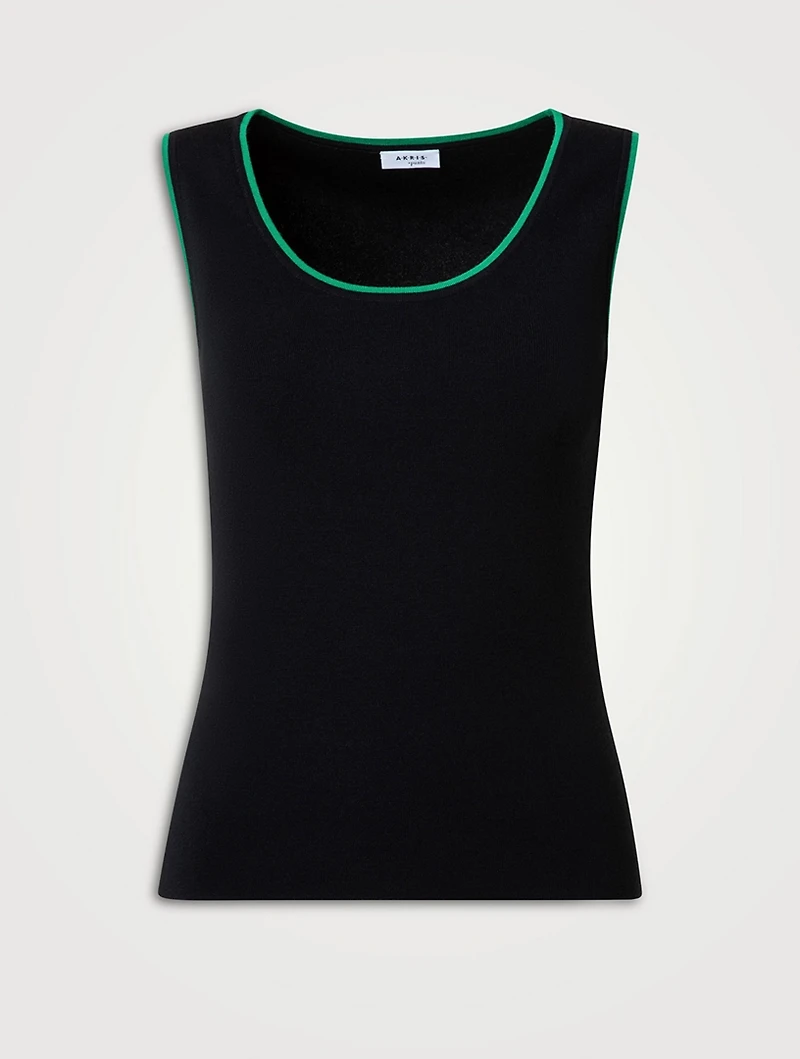 Stretch Wool Tank Top
