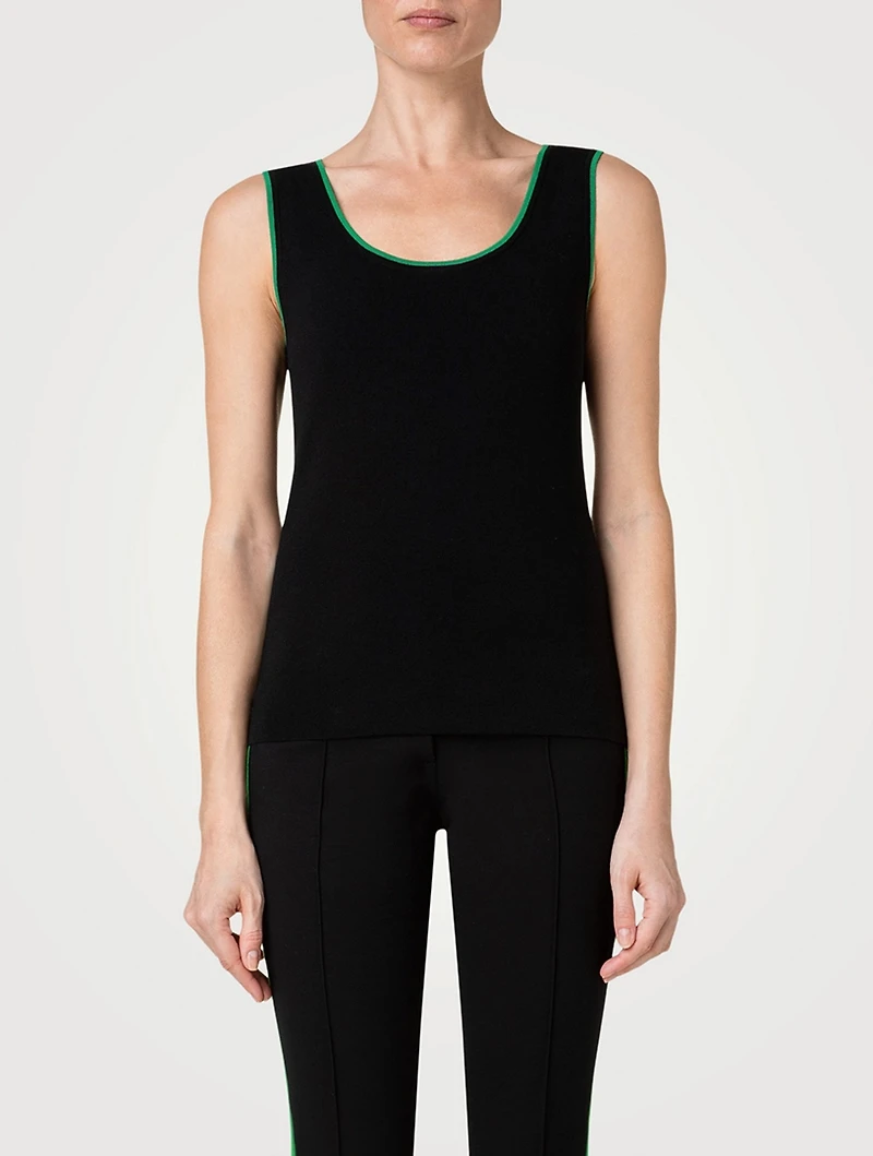 Stretch Wool Tank Top