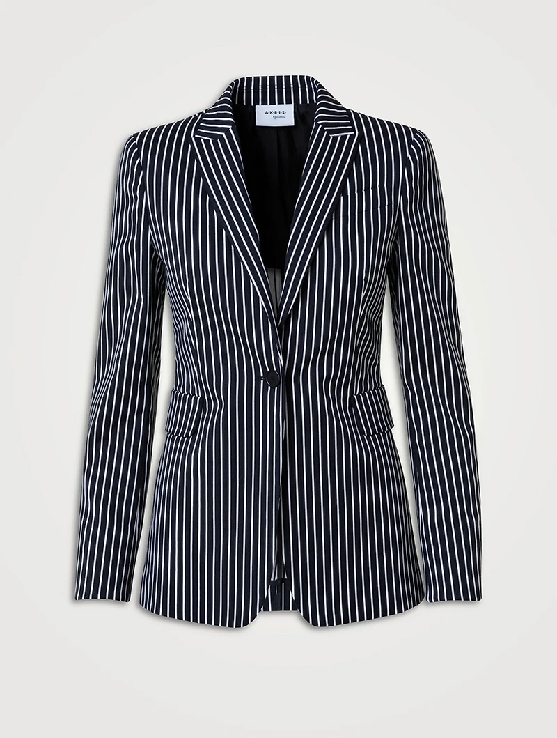 Blazer Pinstripe Print