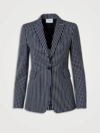 Blazer Pinstripe Print