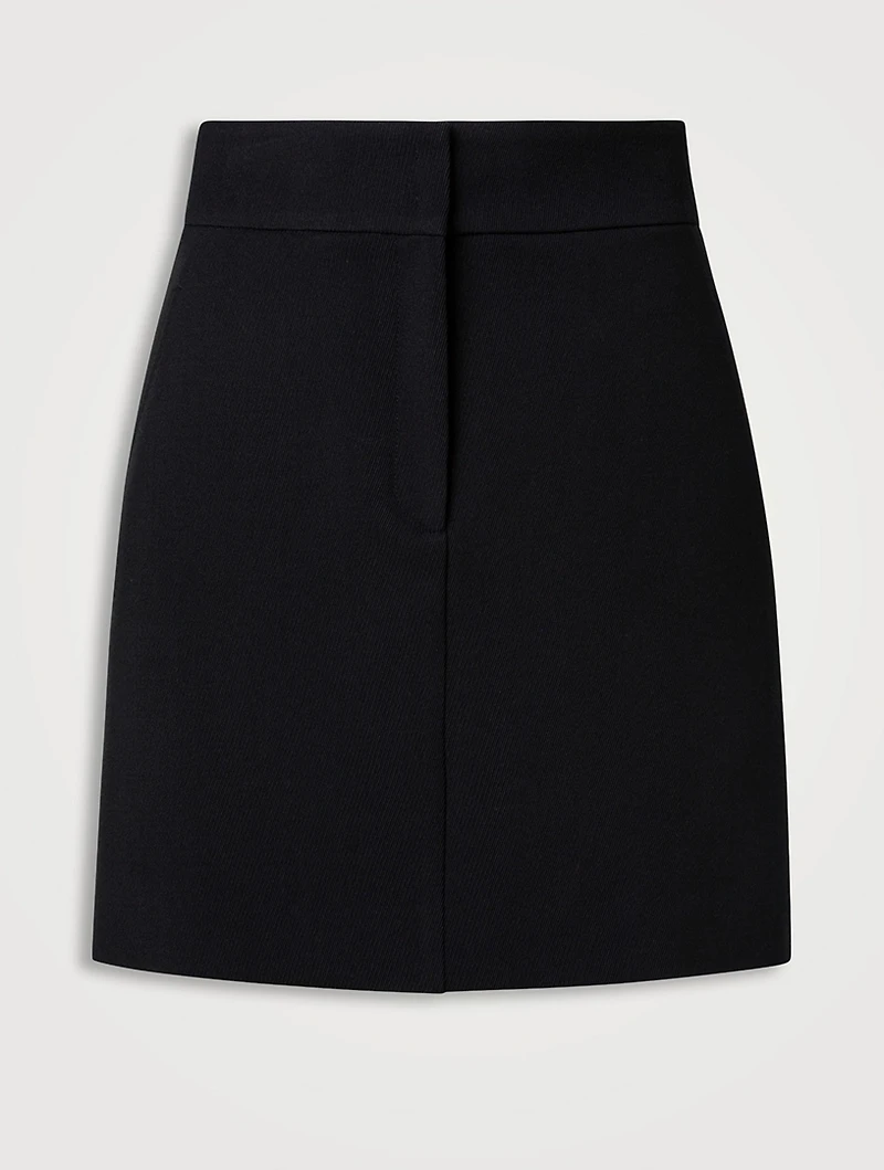 Wool A-Line Skirt