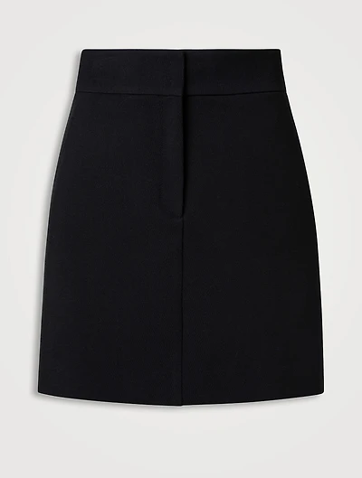 Wool A-Line Skirt