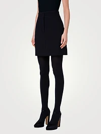 Wool A-Line Skirt