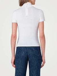 Wool Short-Sleeve Top