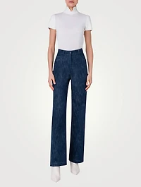 Wool Short-Sleeve Top