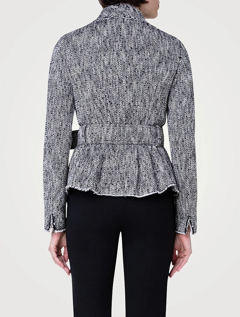 Tweed Belted Jacket