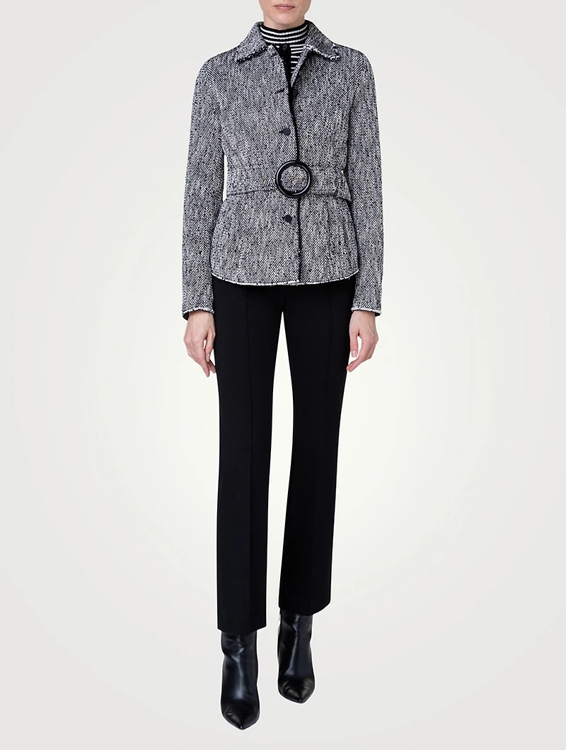 Tweed Belted Jacket