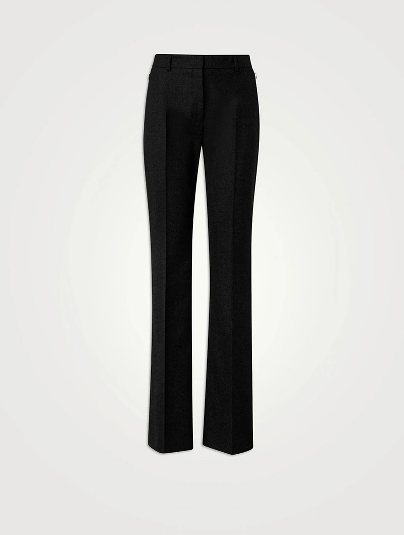 Marilyn Wool Flannel Bootcut Trousers