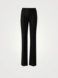 Marilyn Wool Flannel Bootcut Trousers