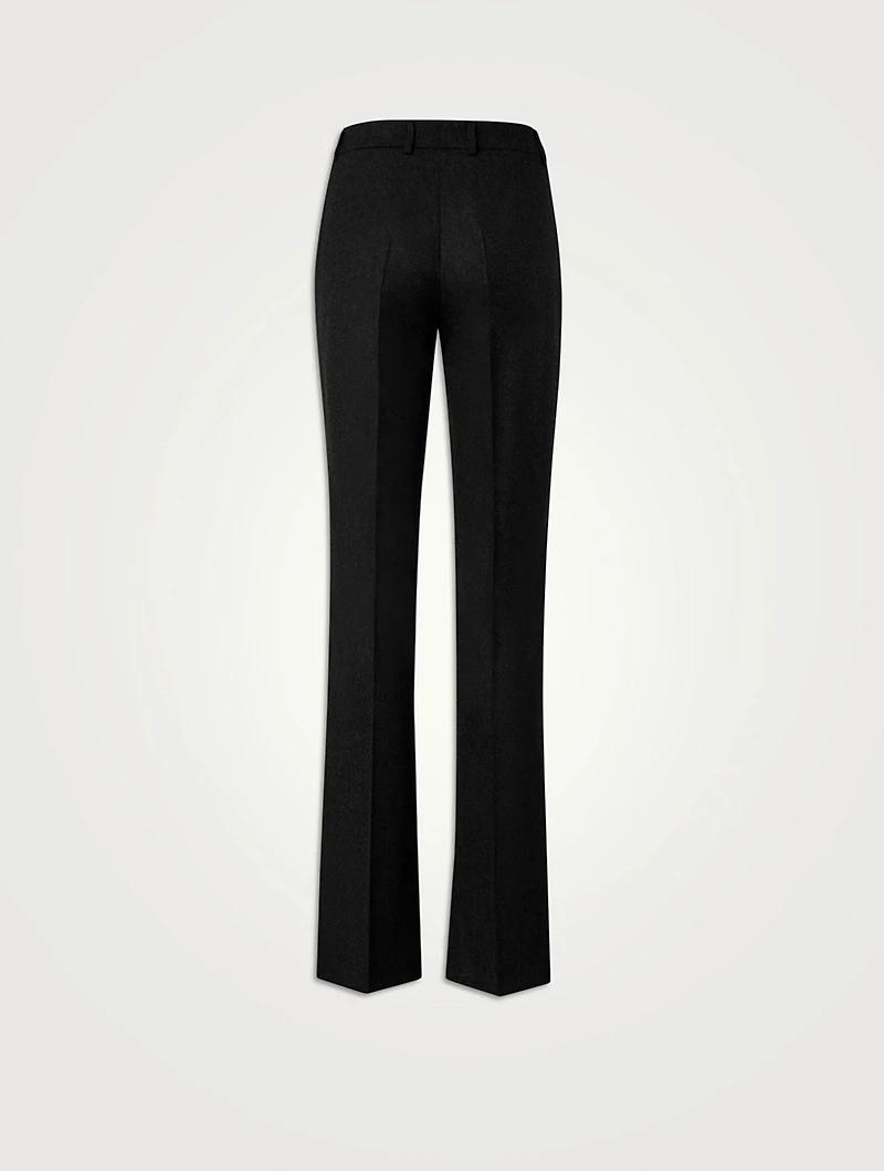 Marilyn Wool Flannel Bootcut Trousers