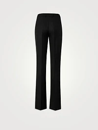 Marilyn Wool Flannel Bootcut Trousers