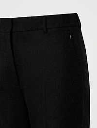 Marilyn Wool Flannel Bootcut Trousers