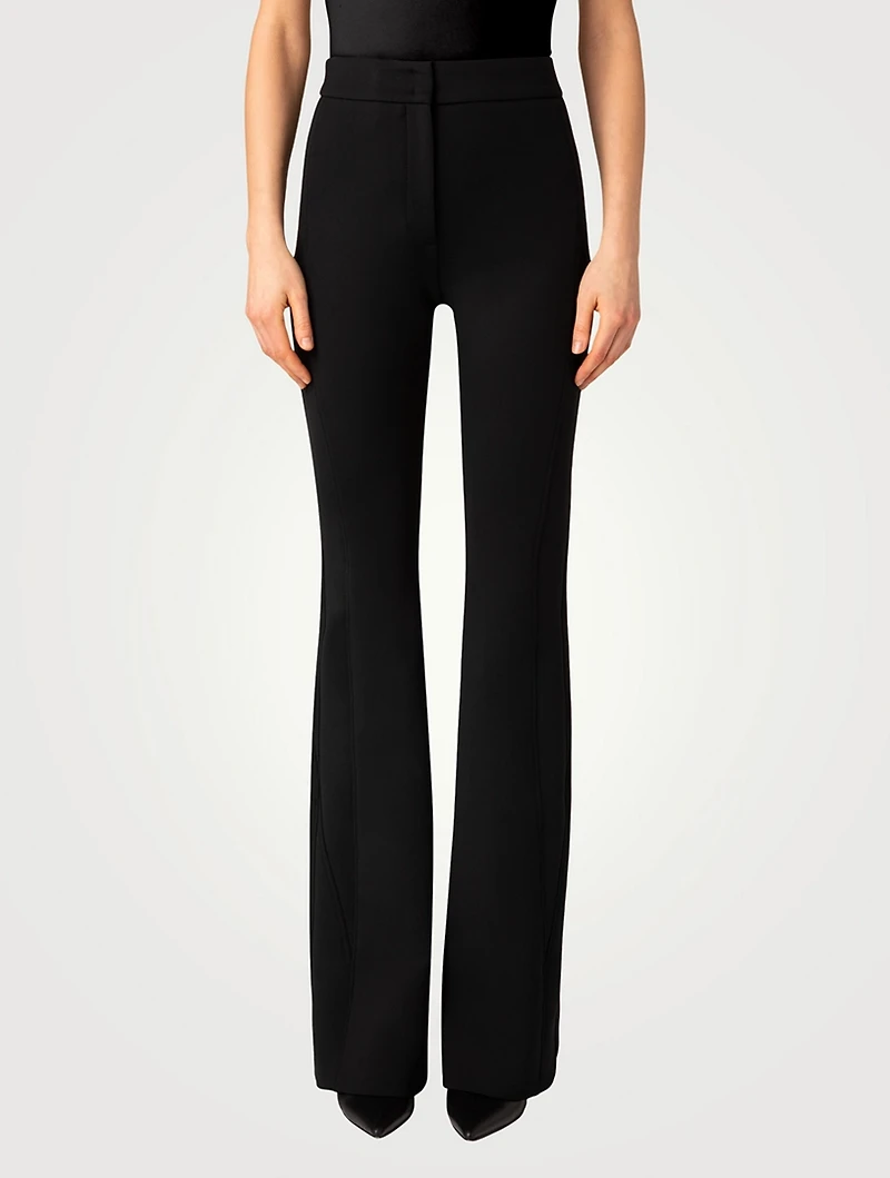 Faris Neoprene Bootcut Trousers