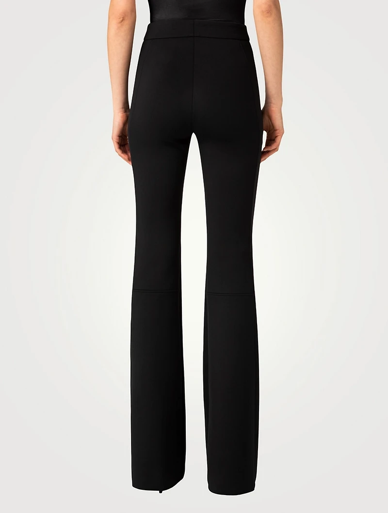 Faris Neoprene Bootcut Trousers