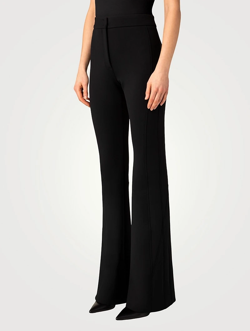 Faris Neoprene Bootcut Trousers