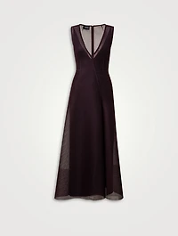 Techno Grid Midi Dress