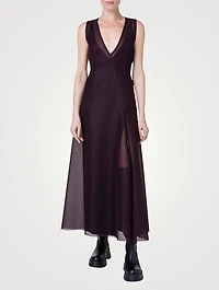 Techno Grid Midi Dress