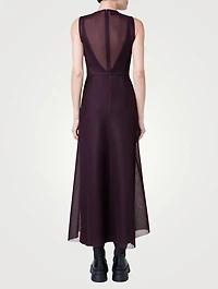 Techno Grid Midi Dress