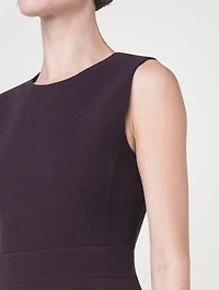 Wool Crêpe Double-Face Sheath Dress