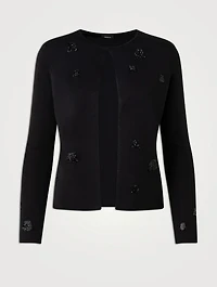 Swarovski Crystal Cashmere And Silk Cardigan