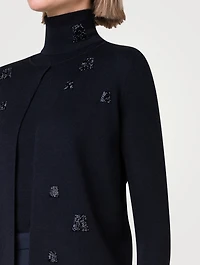 Swarovski Crystal Cashmere And Silk Cardigan