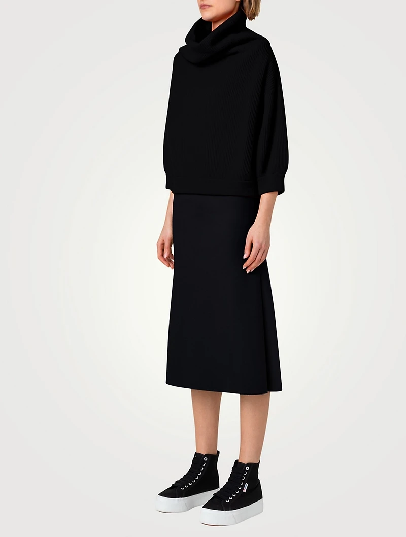 Cashmere Funnelneck Sweater