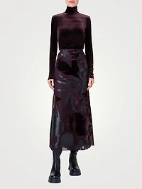Velvet Mockneck Top