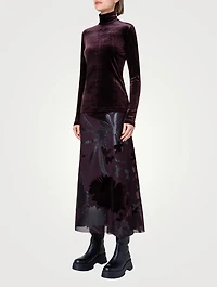 Velvet Mockneck Top