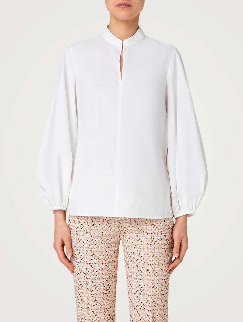 Cotton Poplin Blouse