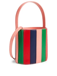 Bissett Colourblock Leather Bucket Bag
