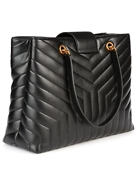 Large Loulou YSL Monogram Leather Tote Bag