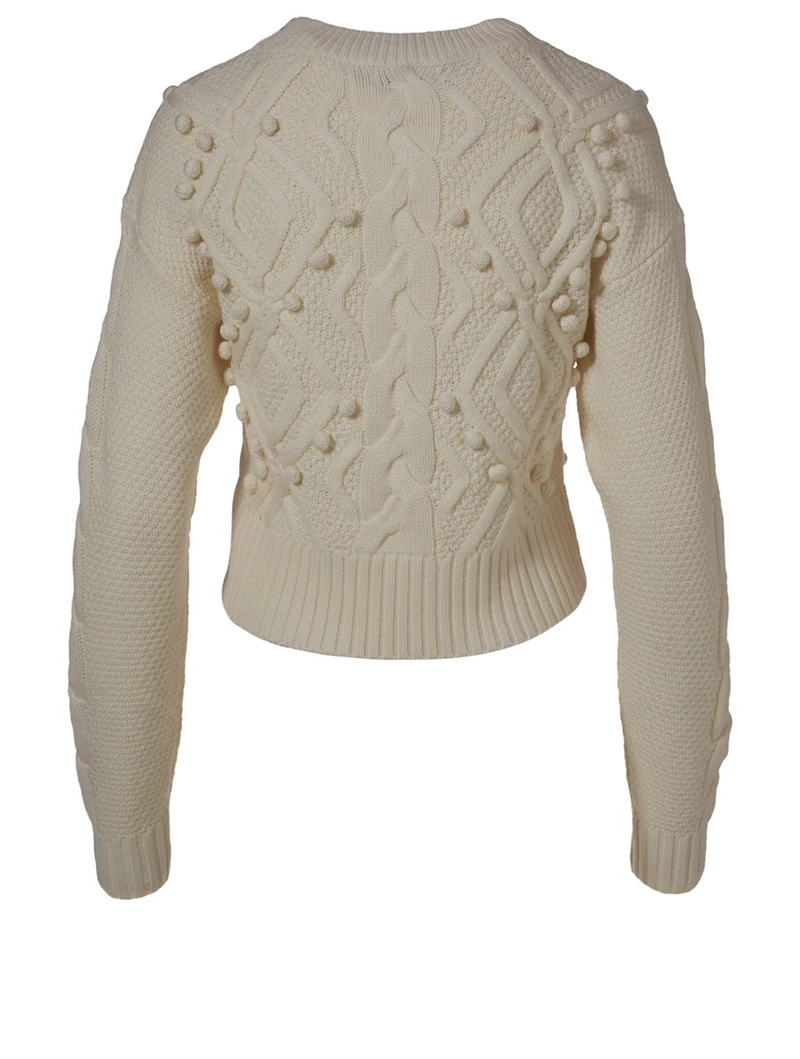 Brie Cable Knit Wool Sweater