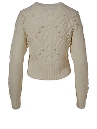 Brie Cable Knit Wool Sweater