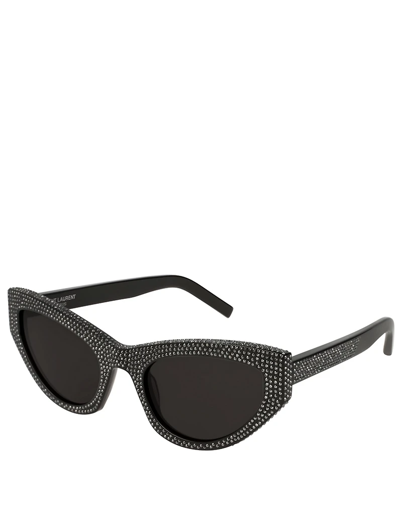 SL 215 Grace Cat Eye Sunglasses With Crystals