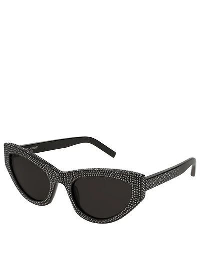 SL 215 Grace Cat Eye Sunglasses With Crystals