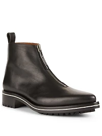 Richmond Zipped Leather Boot
