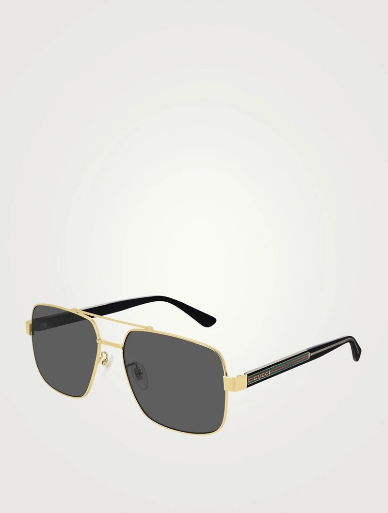 Square Aviator Sunglasses