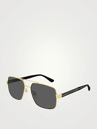 Square Aviator Sunglasses