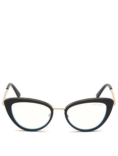 Cat Eye Optical Glasses With Blue Block Lenses