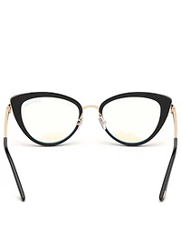 Cat Eye Optical Glasses With Blue Block Lenses
