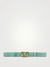 VLOGO Signature Reversible Leather Belt
