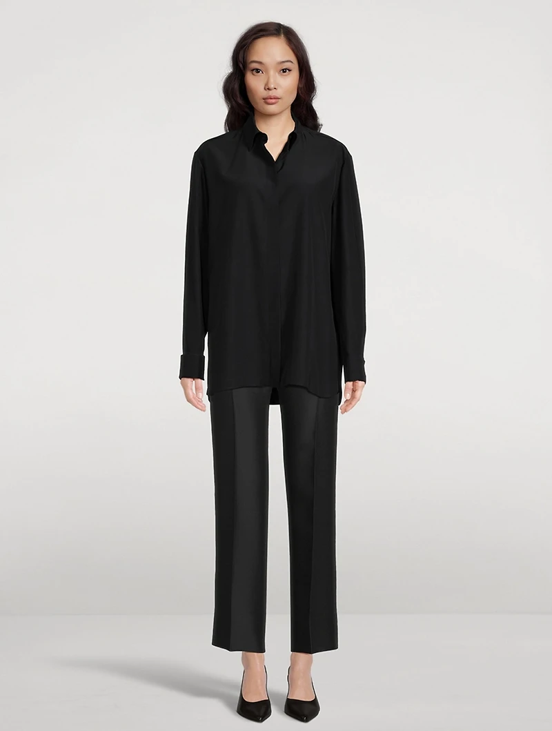 Flame Wool And Silk Pants