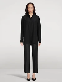 Flame Wool And Silk Pants