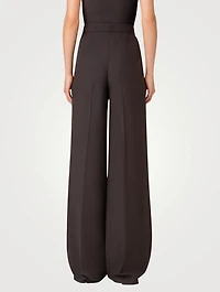 Floretta Cool Wool Wide-Leg Trousers