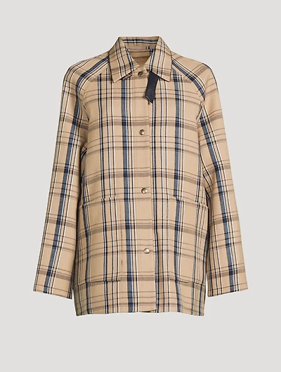 Marlowe Reversible Three-in-One Wool Double-Weave Jacket